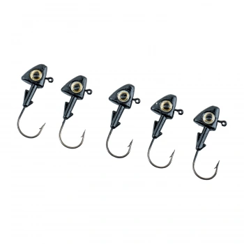 Uyguna-Yakala Jighead - Zoka - Kurşunlu Olta İğnesi - (XH-A 07) - Siyah - 10 Gr - 5 Adet