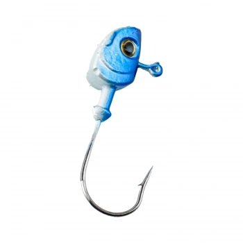 Uyguna-Yakala Jighead - Zoka - Kurşunlu Olta İğnesi - (XH-A 11) - Mavi Beyaz - 8 gr