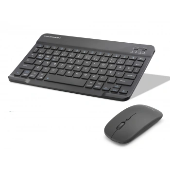 Uyguna-Yakala Kablosuz Bluetooth Smart Klavye Ve Mouse Seti - Siyah HDX2508