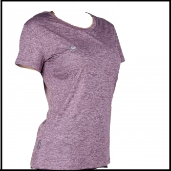 Uyguna-Yakala Kadın T-Shirt Eflatun-600800-E