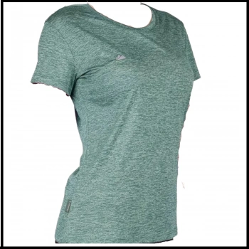 Uyguna-Yakala Kadın T-Shirt Yeşil-600800