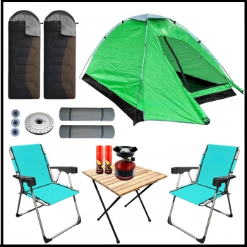 Uyguna-Yakala Kamp Çadır Seti 2 Kişilik 3 Mevsim-DIR.130