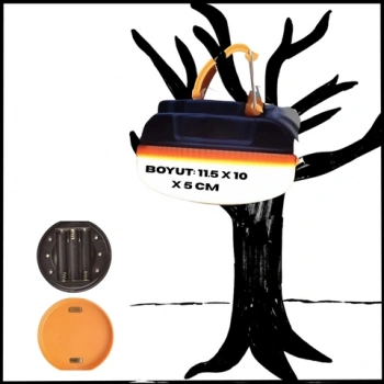 Uyguna-Yakala Led - Sarı - Kamp Lambası - NER.473