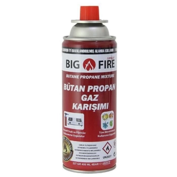 Uyguna-Yakala Kamp Ocak Gazı - Valfli Kartuş - Big Fire Power - 227gr - BGF-227