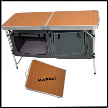 Uyguna-Yakala Katlanabilir Ahşap Kamp Masası - Madfox Nova - 547280