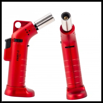 Uyguna-Yakala Kırmızı Metal Başlıklı Doldurulabilir Pürmüz Çakmak-YKT.212