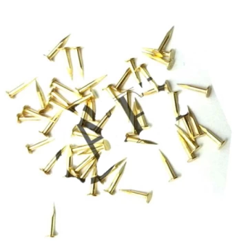 Uyguna-Yakala Klips, Menteşe, Ayağı Çivisi 7mm Çelik - Sarı 10gr
