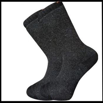 Uyguna-Yakala Kuzu Yünü Havlu Erkek Çorabı -Antrasit -RAP.388
