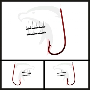 Uyguna-Yakala 25 Adet Mariner 15220 No: 2 Kırmızı İğne-İĞN.618