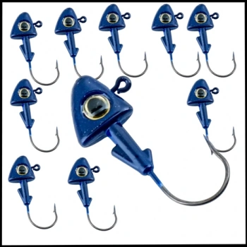 Uyguna-Yakala Mavi - 10 Gr -  Zoka - Kurşunlu Olta İğnesi  - 10 Adet-ALA.269