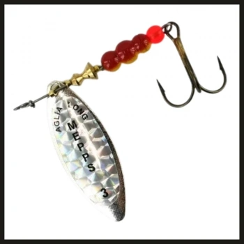 Uyguna-Yakala Söğüt Gri No:3Mepps Aglia Long Rainbo-ÖKŞ.008