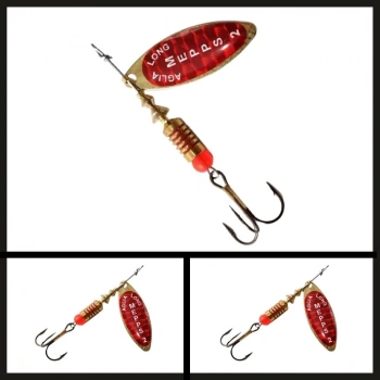 Uyguna-Yakala Altın-kırmızı Söğüt No:2 Mepps Aglia Long Redbo-KAŞ.403