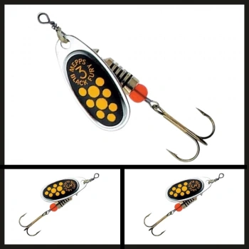 Uyguna-Yakala Gümüş-sarı No:3 Black Fury Jaune Döner Kaşık-ÖKŞ.038