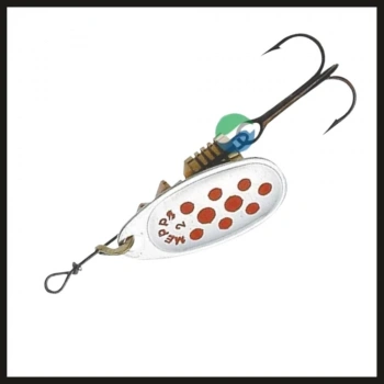 Uyguna-Yakala Gümüş/kırmızı Noktalı No:2 Mepps Comet-ÖKŞ.050