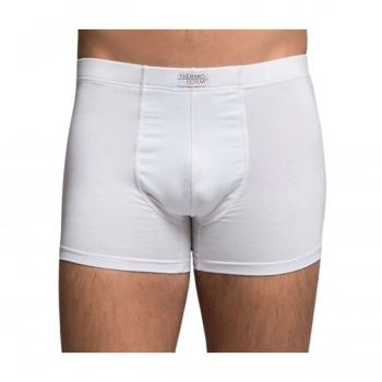 Uyguna-Yakala MicroFiber Erkek Boxer Short - Thermoform - Beyaz