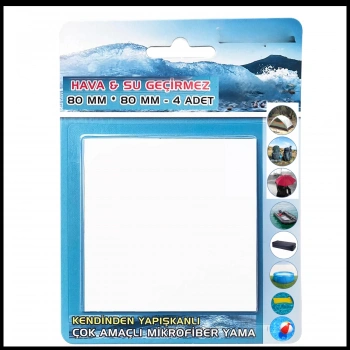 Uyguna-Yakala Mont, Şemsiye, Şişme Yatak Kendinden Yapışkanlı Tamir Yaması- Beyaz-DIR.122