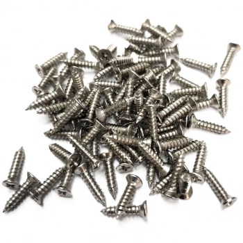 Uyguna-Yakala Nikel 1000 Adet Klips Vidası 2,2x9,5 mm YHB - Konik Başlı Kutu, Sandık, Ayak, Askı, Mini Vida