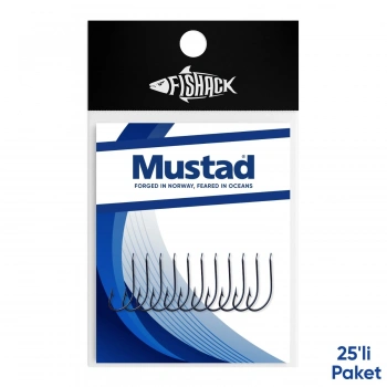 Uyguna-Yakala Olta İğnesi - Mustad - 2300 - Lacivert - No: 10 (25li Paket)