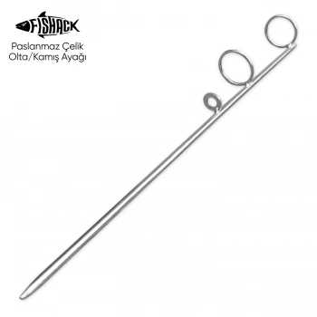 Uyguna-Yakala Olta Kamış Ayağı - Paslanmaz Çelik - Fishack - Galvaniz Kaplamalı
