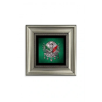 Uyguna Yakala Osmanlı Tuğrası Çerçeveli Taş Tablo