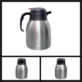 Uyguna-Yakala 1,5 Lt (png-1150p) Penguen Çift Kat Çelik Tombul Sürahi Termos-ERM.117