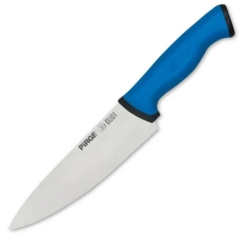 Uyguna-Yakala Pirge 34161 Duo Şef Bıçağı 21 cm - Mavi Kaymaz Sap