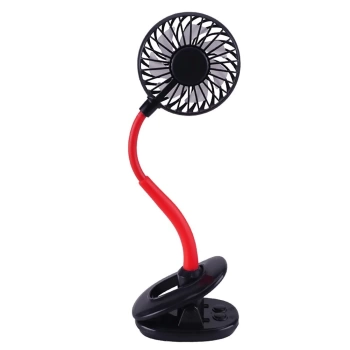 Uyguna-Yakala Portatif Işıklı Mini Klipsli Fan