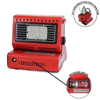 Uyguna-Yakala Portatif Kamp Sobası - Madfox Big Fire Maxi - Kırmızı - 547262