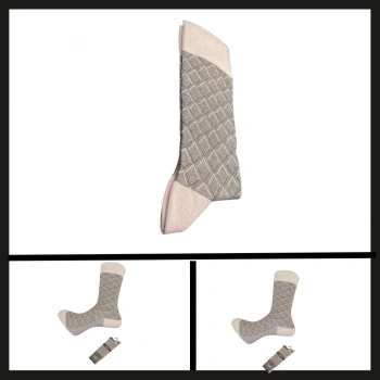 Uyguna-Yakala  Krem 17005-r3 G.poti Bambu Erkek Çorabı-RAP.187