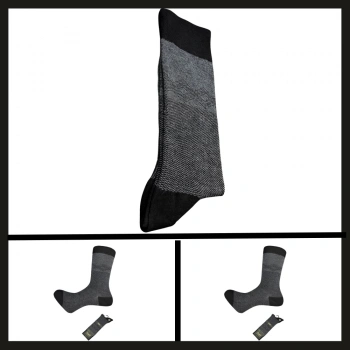 Uyguna-Yakala Antrasit 17104-r4 Tumaniş Bambu Erkek Çorabı-RAP.219