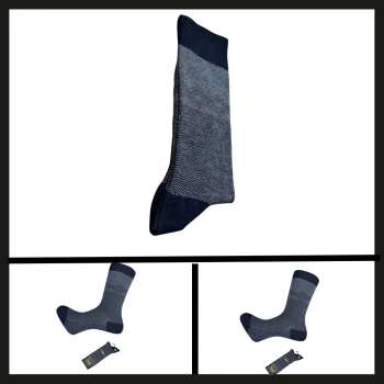 Uyguna-Yakala  Lacivert 17104-r2 Tumaniş Bambu Erkek Çorabı-RAP.217