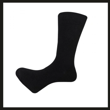 Uyguna-Yakala Siyah 41-44  Uludağ Lambswool Kışlık Erkek Çorabı-RAP.179