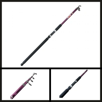 Uyguna-Yakala 60-120 Gr Protackle Beacon 2.70 Mt Teleskopik Kamış Mor-AMS.039