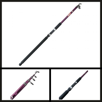 Uyguna-Yakala 60-120 Gr Protackle Beacon 3.50 Mt Teleskopik Kamış Mor-AMS.040