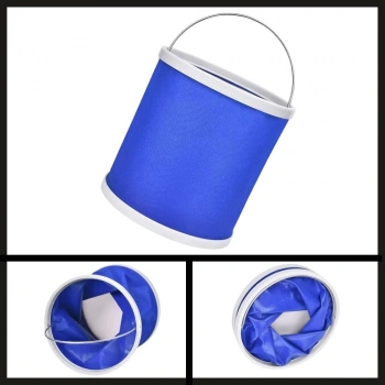 Uyguna-Yakala 9 Lt Mavi Protackle Katlanabilir Balıkçı Kovası-MAL.395