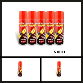 Uyguna-Yakala 270 Ml. 5 Adet Remington Çakmak Gazı Tüpü-YKT.190
