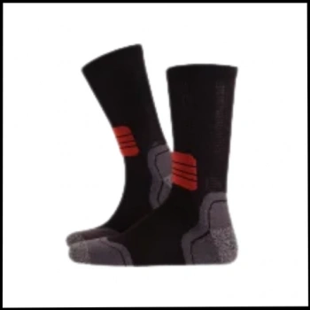 Uyguna-Yakala Siyah Running - Termal Çorap-S21-S