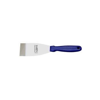 Uyguna-Yakala Şahin Bursa Paslanmaz Gıda Spatulası No:4, 10 cm - Plastik Sap
