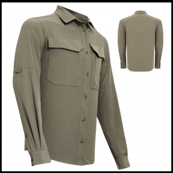 Uyguna-Yakala Sand Uzun Kollu Erkek Gömlek-LEK.079