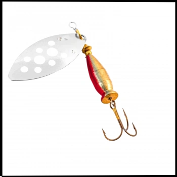 Uyguna-Yakala  Sarı/Gümüş  -No:1/12GR Alabalık Turna Döner Olta Kaşık - Kara Öfke - KAŞ.0281-B12