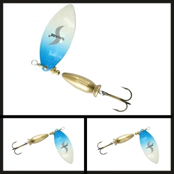 Uyguna-Yakala Alt Beyaz/üst Mavi No:2/16 Gr Long Döner Kaşık-KAŞ.093