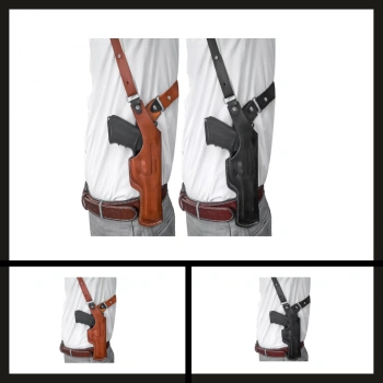 Uyguna-Yakala Sig Sauer P226 Savage Dik Kapalı Koltuk Altı Tabanca Kılıfı-VAK.395