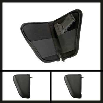 Uyguna-Yakala Büyük Siyah (yt-009) İmperteks Tabanca Taşıma Çantası-VAK.349