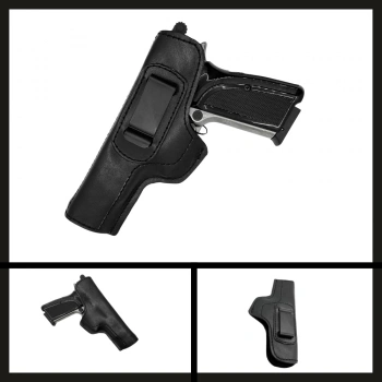 Uyguna-Yakala Sar9 Mete Sport Maşalı Napa Deri Tabanca Kılıfı-VAK.484