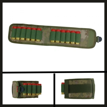 Uyguna-Yakala Dijital Kamuflaj Tactical Çift Taraflı Kemer Fişekliği-KLK.013