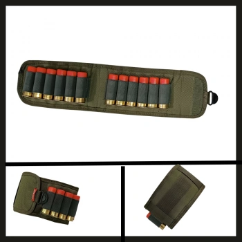 Uyguna-Yakala Haki Tactical Çift Taraflı Kemer Fişekliği-KLK.005