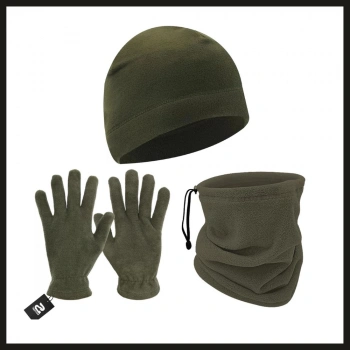 Uyguna-Yakala Haki (sbln.008) Savage Warm 3lü Kışlık Set Polar Bere, Eldiven, Boyunluk-PKA.028