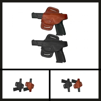 Uyguna-Yakala 12+1 Beretta Yarım Kelebek Tabanca Kılıfı-VAK.367