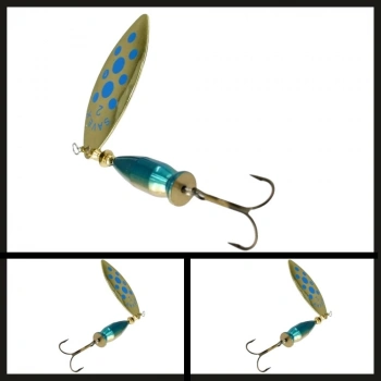 Uyguna-Yakala Altın/mavi No:2/16 Gr Alpha Long Döner Kaşık-KAŞ.089