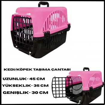 Uyguna-Yakala Pembe Kedi/Köpek Taşıma Çantası-LZM.015